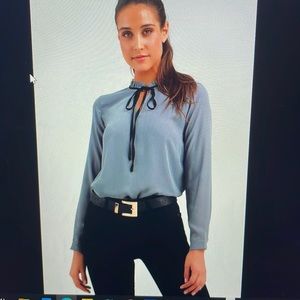 Lulu’s | Tea Shop Grey Long Sleeve Top